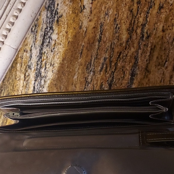 Saks Fifth Avenue Bronze Wristlet/Cluch Bag. - Picture 2 of 8